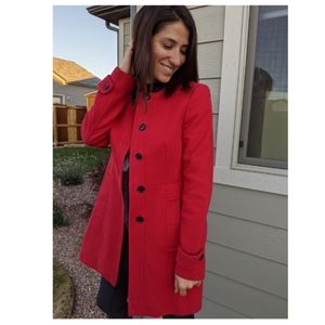 Chic Red Banana Republic Coat
